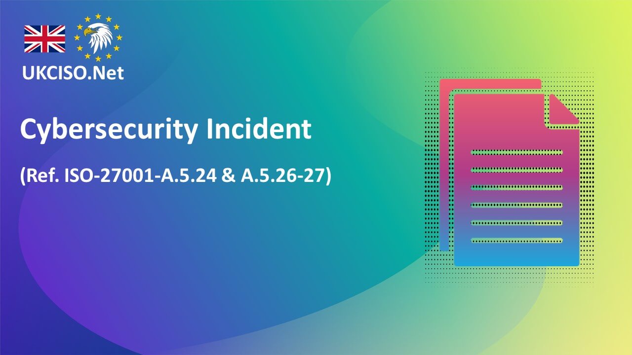 Cybersecurity Incident
