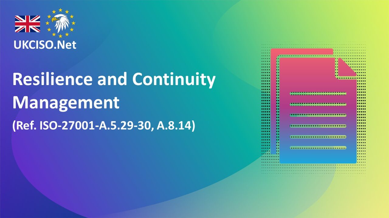 Resilience and Continuity Management